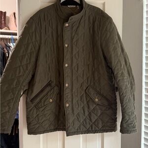 Barbour Men's Quilted Jacket - Dark Olive